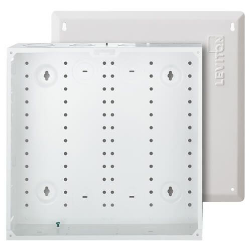 Series 140 14" Structured Media Enclosure and Flush Mount Cover - White