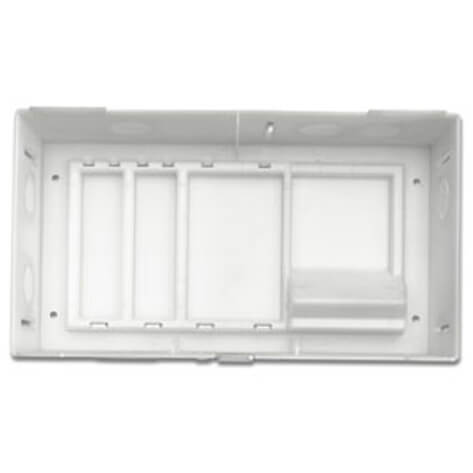Series 420 Structured Media Enclosure Compact w/ Cover - White