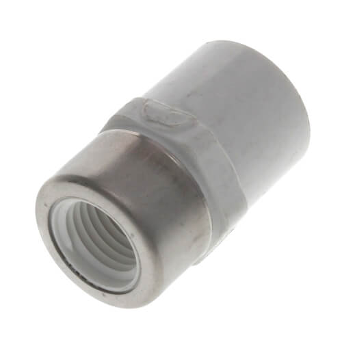 Main product image of 1/2" x 1/4" PVC Schedule 40 Spigot x Spec. Reinforced Female Adapter