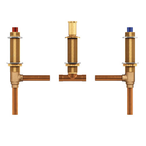 Main product image of Adjustable 3-Hole Two Handle Roman Tub Valve w/ 1/2" Connection (CxC), 4792