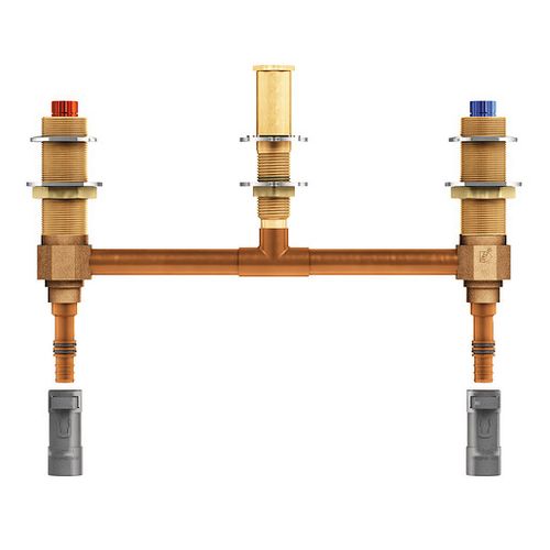 Main product image of M-pact 2 Handle Roman Tub Valve 10" Centers 1/2" PEX w/ 1/2" Cpvc Adapters, 4797