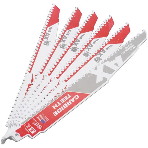 Main product image of The AX Sawzall Blade, 5 TPI (9" Length) (5 Pack)