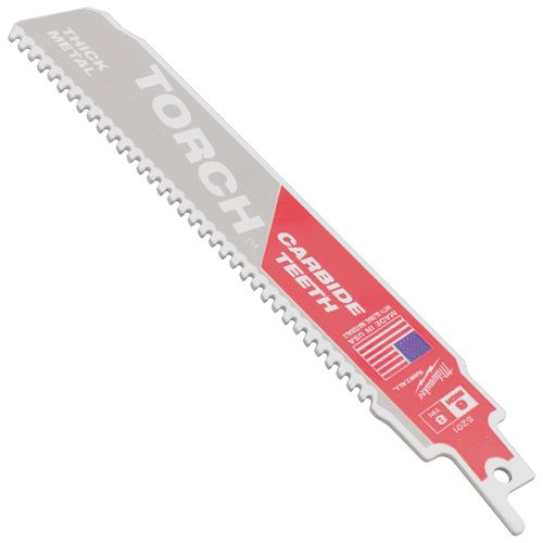 Main product image of Sawzall Torch Reciprocating Blade w/ Carbide Teeth, 7 TPI, 6" Length (1 Pack)
