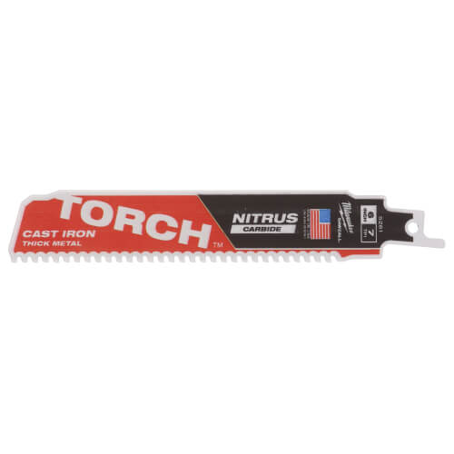 Main product image of Sawzall Torch Reciprocating Blade w/ Nitrus Carbide Teeth, 7 TPI, 6" Length (1 Pack)