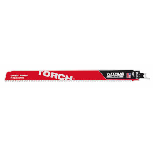 Main product image of Sawzall Torch Reciprocating Blade w/ Nitrus Carbide Teeth, 7 TPI, 12" Length (1 Pack)
