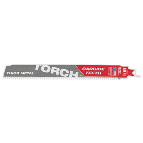 Main product image of Sawzall Torch Reciprocating Blade w/ Carbide Teeth, 7 TPI, 9" Length (3 Pack)
