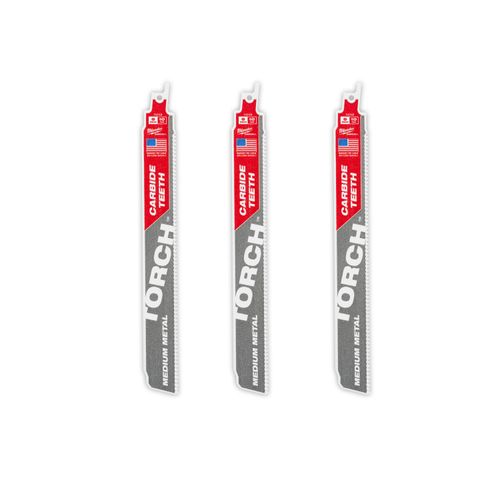 Main product image of 9" 10 TPI The Torch With Carbide Teeth For Medium Metal (3 Pack)