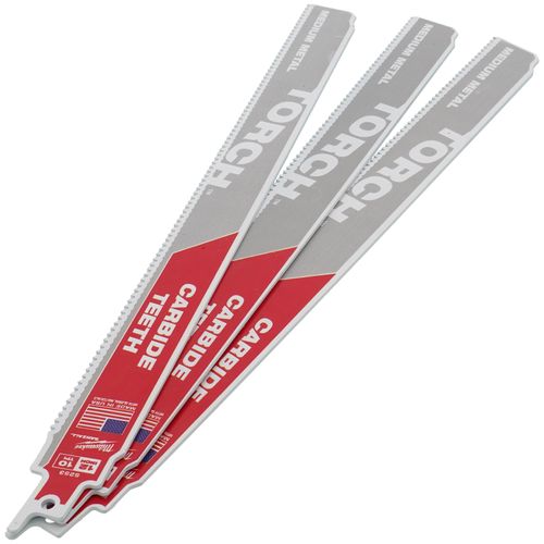Main product image of 12" 10 TPI The Torch With Carbide Teeth For Medium Metal (3 Pack)