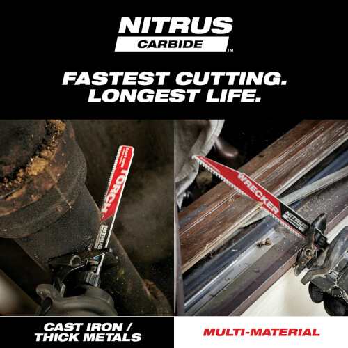 Main product image of Sawzall Torch Reciprocating Blade w/ Nitrus Carbide Teeth, 7 TPI, 9" Length (3 Pack)