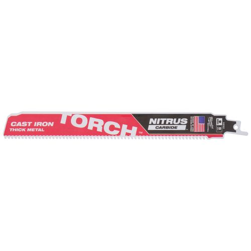 Main product image of Sawzall Torch Reciprocating Blade w/ Nitrus Carbide Teeth, 7 TPI, 9" Length (3 Pack)