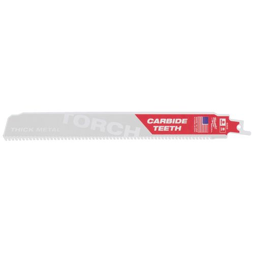 Main product image of Sawzall Torch Reciprocating Blade w/ Carbide Teeth, 7 TPI, 9" Length (5 Pack)