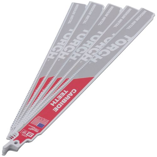 Main product image of 12" 10 TPI The Torch With Carbide Teeth For Medium Metal (5 Pack)