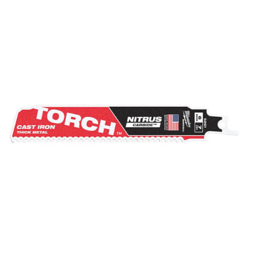 Main product image of Sawzall Torch Reciprocating Blade w/ Nitrus Carbide Teeth, 7 TPI, 6" Length (5 Pack)