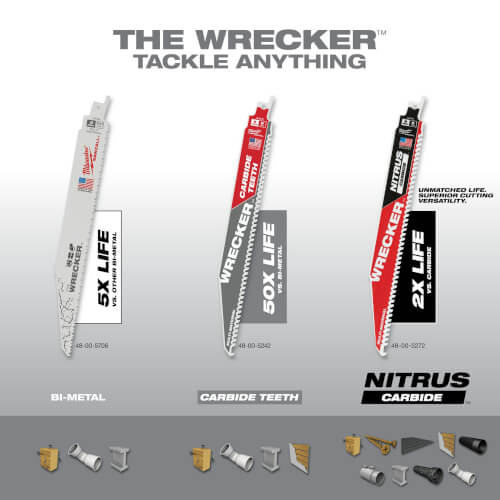 Main product image of 5 Piece The Wrecker Sawzall Blade Set