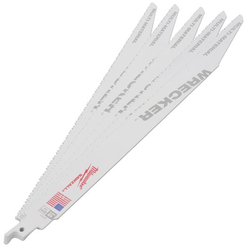 Main product image of 12" Sawzall Wrecker Multi-Material Blade, 7/11 TPI (5 Pack)