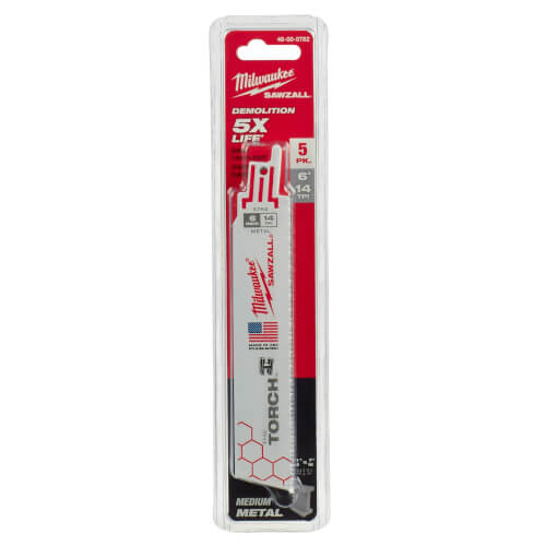 Milwaukee 48-01-2787 Lame The Torch Sawzall, Bimétal, 14 Dents Par Pouce 9 Lo X 1 La 48 01 2787 Tyf024