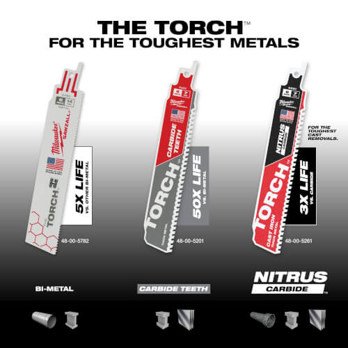 Main product image of 6" 14 TPI The Torch Sawzall Blades (5 Pack)
