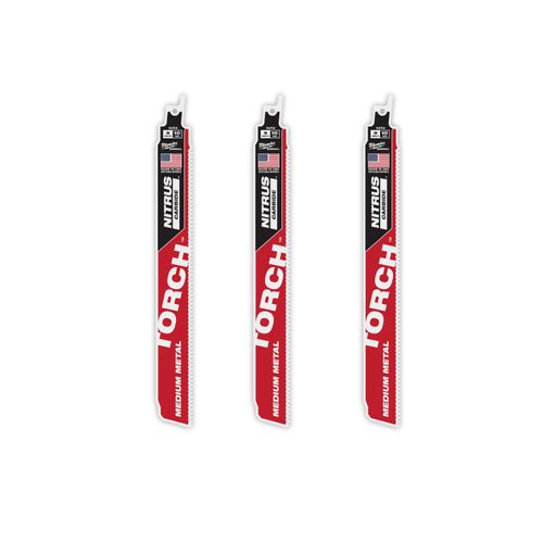 Main product image of  9" 10 TPI The Torch With Nitrus Carbide Teeth For Medium Metal (3 Pack) 