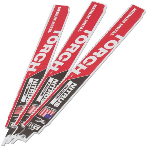 Main product image of  9" 10 TPI The Torch With Nitrus Carbide Teeth For Medium Metal (3 Pack) 