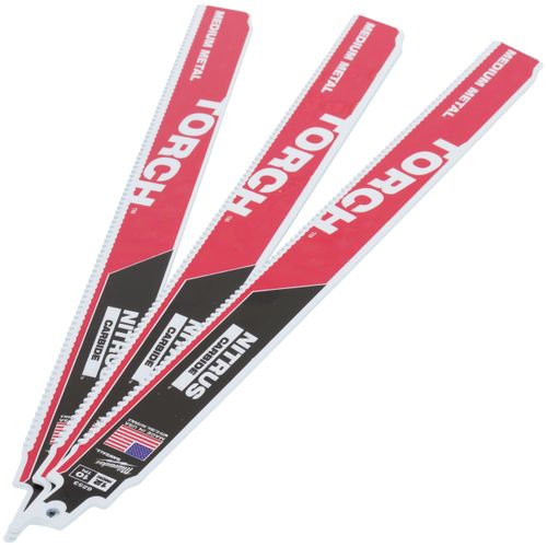 Main product image of  12" 10 TPI The Torch With Nitrus Carbide Teeth For Medium Metal (3 Pack) 