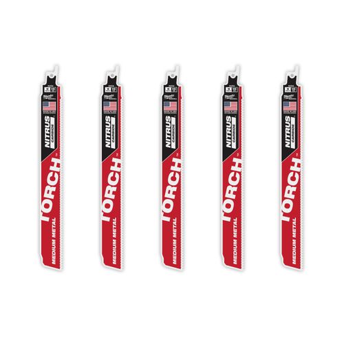 Main product image of 9" 10 TPI The Torch With Nitrus Carbide Teeth For Medium Metal (5 Pack)