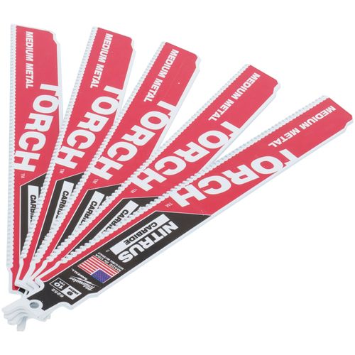 Main product image of 9" 10 TPI The Torch With Nitrus Carbide Teeth For Medium Metal (5 Pack)