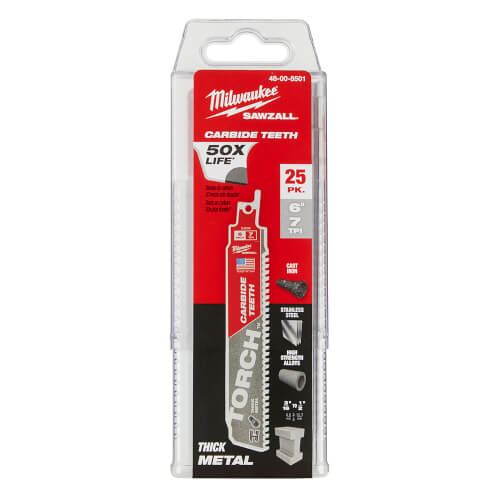 Main product image of The TORCH w/ Carbide Teeth, 7 TPI, 6" Length (25 Pack)