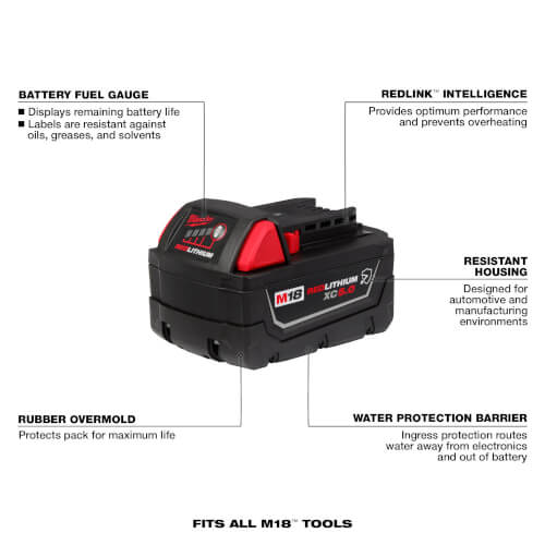 Main product image of M18 REDLITHIUM XC5.0 Resistant Battery