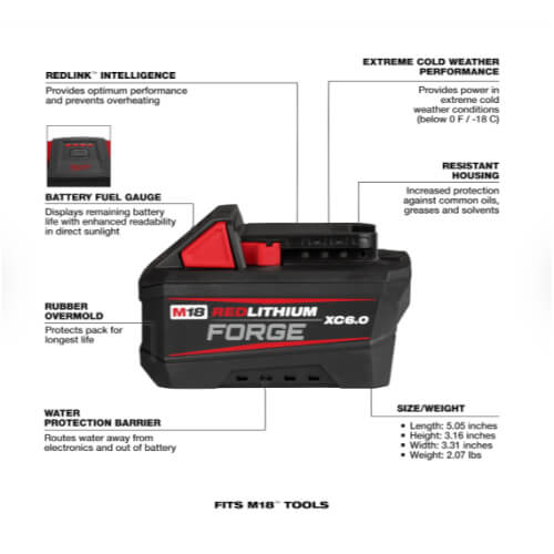Main product image of M18 REDLITHIUM FORGE XC6.0 Battery Pack