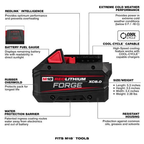 Main product image of M18 REDLITHIUM FORGE XC8.0 Battery Pack