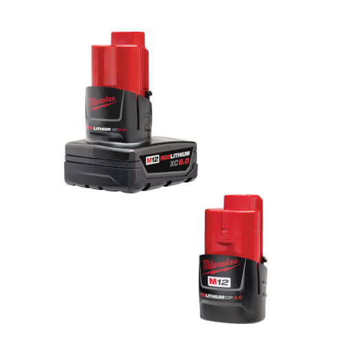 48112460S Milwaukee 48112460S M12 REDLITHIUM XC6.0 Battery (2 Pack)