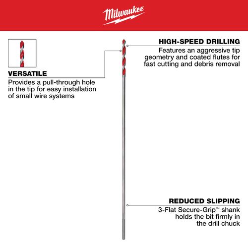 Main product image of 3/8" x 18" Bellhanger Drill Bit