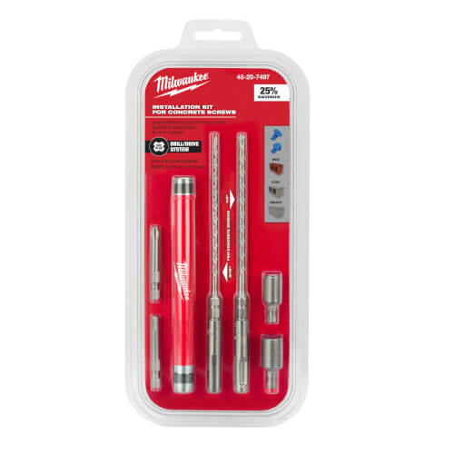 48207497 Milwaukee 48207497 Installation Kit for Concrete Screws