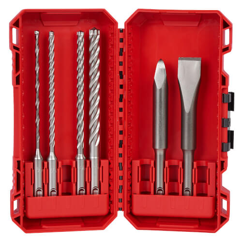 Main product image of 6 Piece SDS Plus MX4 4-Cutter & Chisel Kit