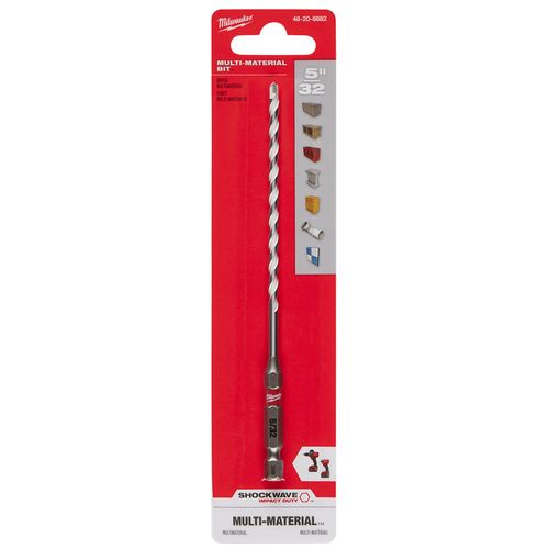 Main product image of 5/32" x 4" x 6" SHOCKWAVE Impact Duty Carbide Multi-Material Drill Bit