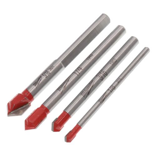48-20-8988 - Milwaukee 48-20-8988 - 4 Piece Glass & Tile Bit Set
