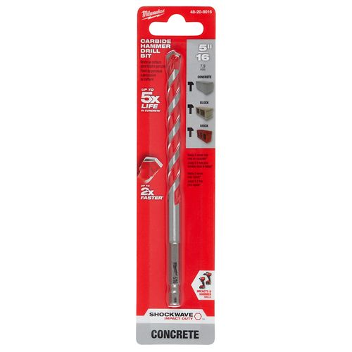 Main product image of 5/16" x 4" x 6" SHOCKWAVE Impact Duty Carbide Hammer Drill Bit