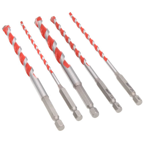 Main product image of 5 Piece Shockwave Carbide Hammer Drill Bit Set