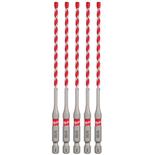 Main product image of 5/32" x 4" x 6" SHOCKWAVE Impact Duty Carbide Hammer Drill Bits (5 Pack)