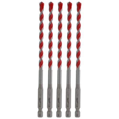Main product image of 1/4" x 4" x 6" SHOCKWAVE Impact Duty Carbide Hammer Drill Bits (5 Pack)