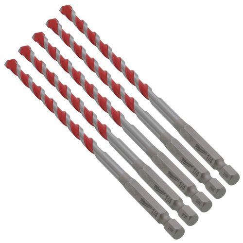 Main product image of 1/4" x 4" x 6" SHOCKWAVE Impact Duty Carbide Hammer Drill Bits (5 Pack)