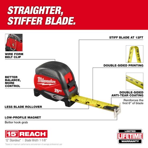 Main product image of 25 ft. Magnetic Tape Measure