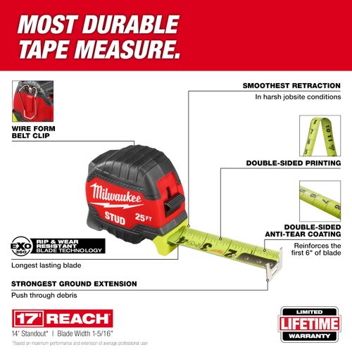 Main product image of 25' STUD Tape Measure