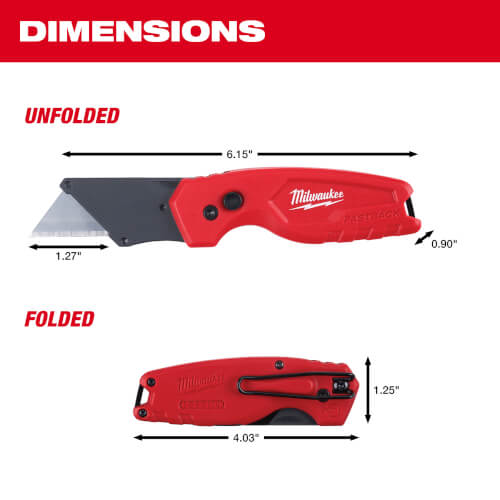 48221500 Milwaukee 48221500 Fastback Compact Folding Utility Knife