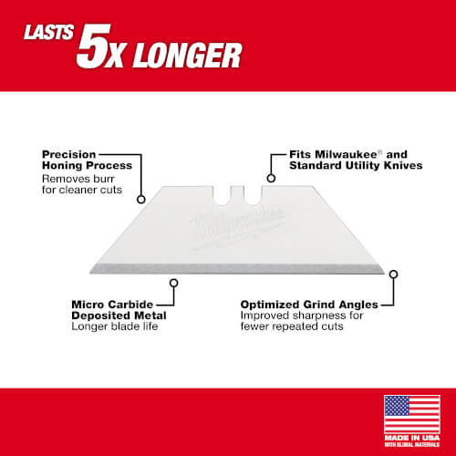 48221905 Milwaukee 48221905 General Purpose Utility Blades (5 Pack)