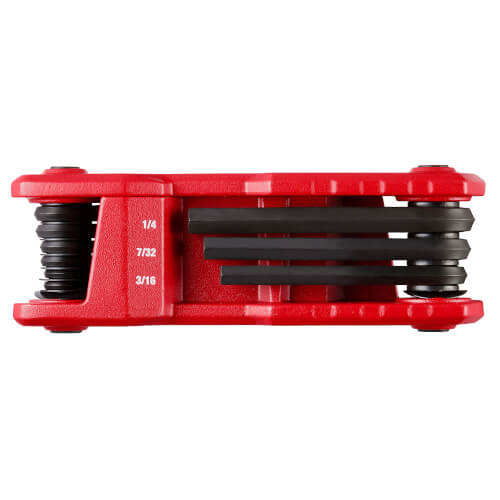 Main product image of 9-Key Folding Hex Key Set - SAE