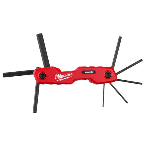 Main product image of 8-Key Folding Hex Key Set - Metric