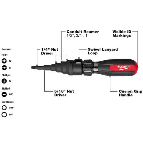 Main product image of 7-in-1 Conduit Reamer w/ ECX Bit
