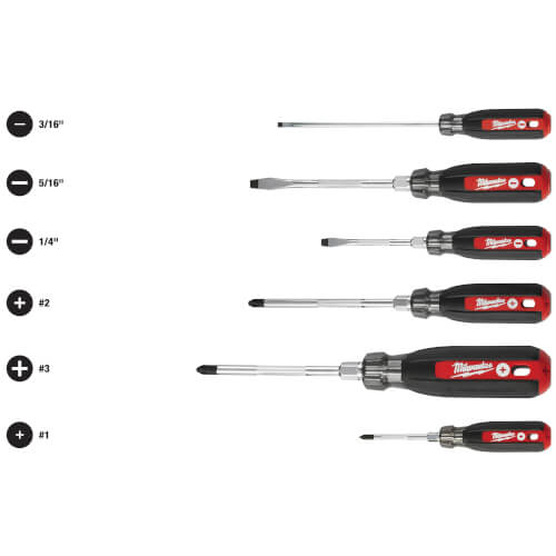 Main product image of 6 Piece Cushion Grip Screwdriver Set