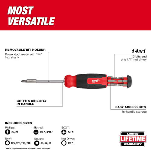 Main product image of 14-in-1 Multi-Bit Screwdriver